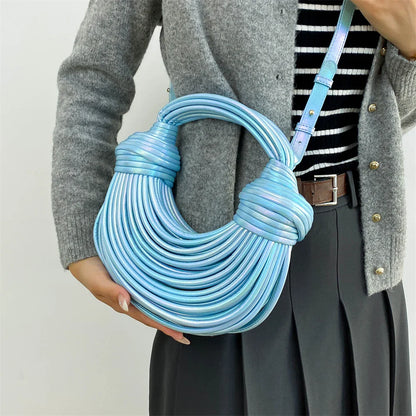 MOODS Luxury Evening Purses For Women Golden Noodle Knot Design Dinner Party Clutch Bag 2023 Luxury Designer Purses And Handbags
