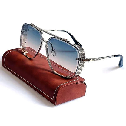 Vintage Steampunk Sunglasses Men Punk Oversized  Sunglasses Women Trendy Retro Square Gafas De Sol Hombre Lunette Soleil Femme
