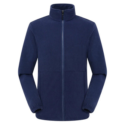 Soft Polar Fleece Jacket with Pockets Lightweight Outdoor Recreation Full Zip Coat