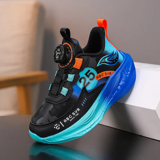 Children‘s Breathable Basketball Shoes Non-slip Sports Training Shoes Outdoor Lace-up Boys Girls Jogging Sneakers Athletic Shoes