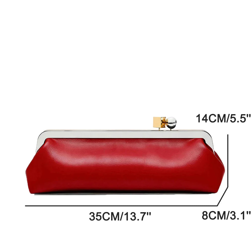 Luxury Kisslock Clip Clutch Ladies Evening Bags for Women Handbags Fashion Designer Shoulder Bag NEW Frame Wedding Purses Pouch