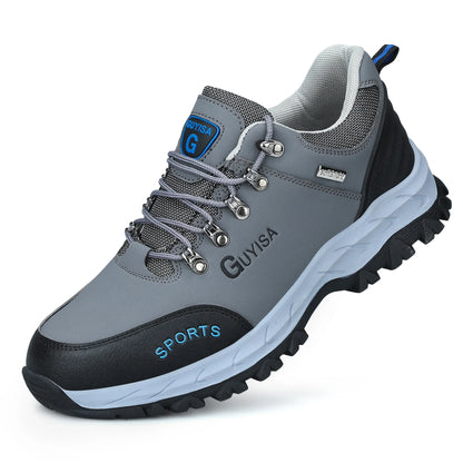 2024 New Winter Plush Safety Work Shoes For Men Waterproof Indestructible Steel Toe Cap Anti Nail Construction Shoes Male Boots