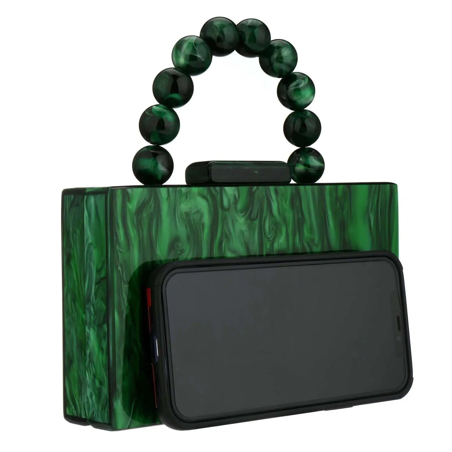 Beading Handbag Marble Acrylic Luxury Box Clutch Evening Bags Wedding Party Chain Shoulder Bag Dinner Dress Purse Festival Gift