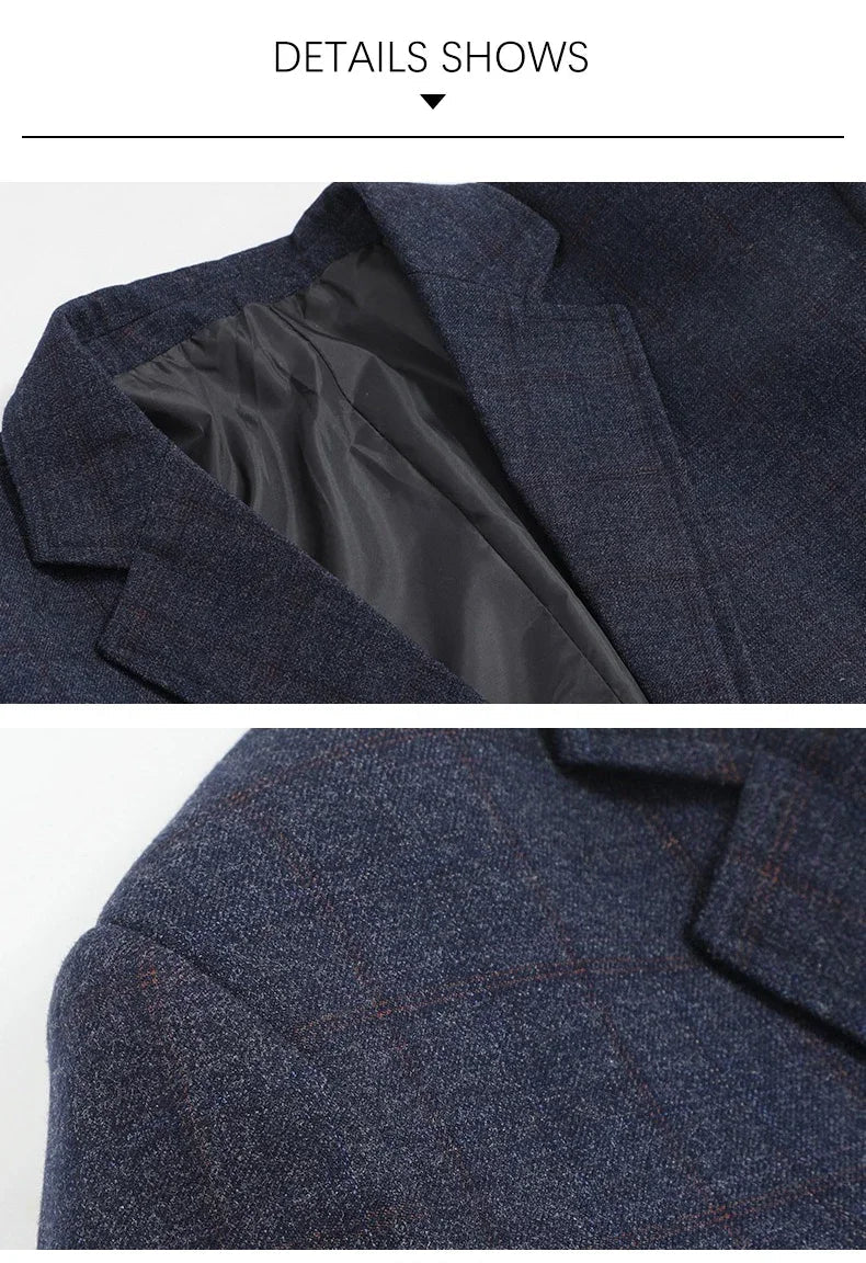Brand Fashion Suits Blazer Mens Checked Spring Blazer for Men Stylish 2026 Autumn New in Suits Blazers Men Clothing