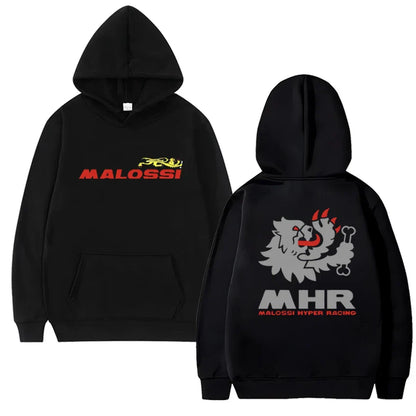 Hot Sale New in Malossi Theme Graphic Hoodie 2025 Men Women harajuku Hip Hop Y2k streetwear Unisex Fleece Long sleeve pullover