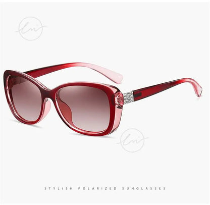 Brand Young Style Women's Sunglasses Gradient Polarized Driving Glasses Luxury Design Ladies Elegant Lunette De Soleil Femme
