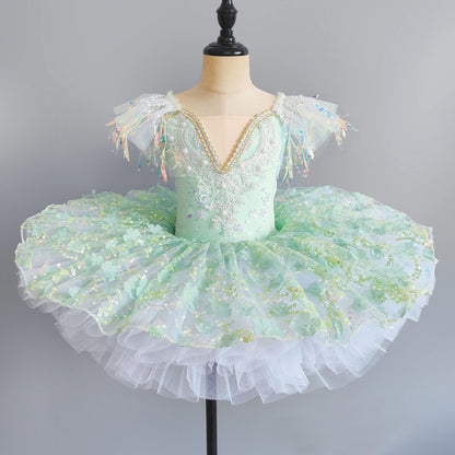 Princess Performance Fairy Tutu Kids Clothes Ballet Leotards for Girls Dress Stage Costumes Dance Wear Summer Children Clothing