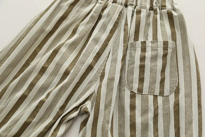 Summer Kids Baby Boys Clothing Suits Striped Short Sleeve T-Shirt Shorts Casual Clothes Outfit Infant Children Clothing 2PCS/Set