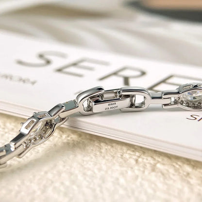3x5mm Oval Cut Full Moissanite Tennis Bracelet Can Pass Diamond Test for Women S925 Silver luxury Sparkling Fine Jewelry