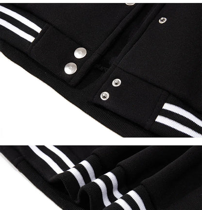 Jesus Saved My Life Letter Graphic Men'S Jackets Preppy Style Baseball Uniforms Casual S-5Xl High Street Motion Clothing