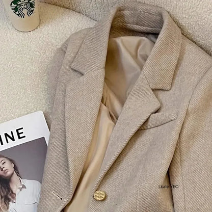 Women's Small Blazer Jacket 2026 Spring Autumn Fashion be all-match Ladies Suit Coat Design Sense high quality Lady Outerwear