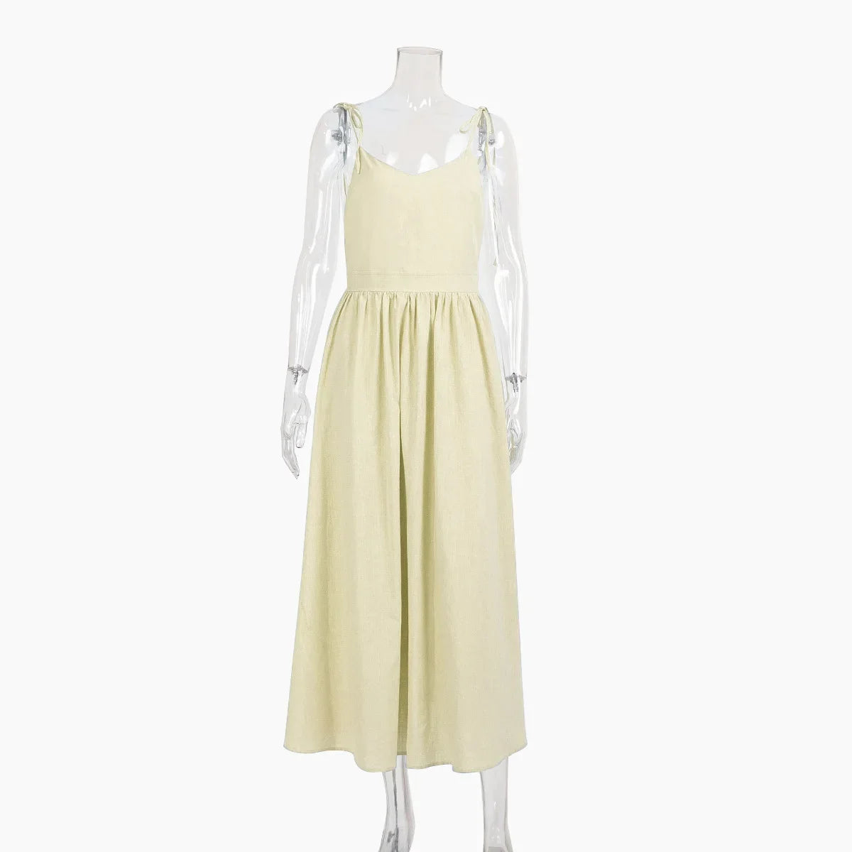 Spring Summer Beach Style Women Dress Vintage Loose A-line Sling Dress Sexy Hot Girl 100% Cotton V-neck Dress