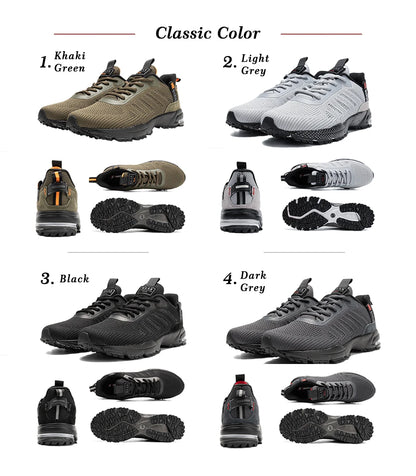Men Running Shoes Brand Breathable Mesh Outdoor Grass New Male Sneakers Shoes Walking Gym Shoes For Men Plus size 41-50
