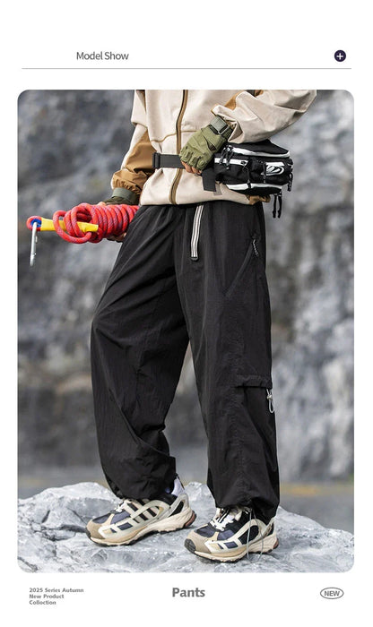 Autumn Hiking Pants Men Outdoor Waterproof Camping Paratrooper Pants Spring Wear-Resistant Mountaineering Fishing Cargo Trousers