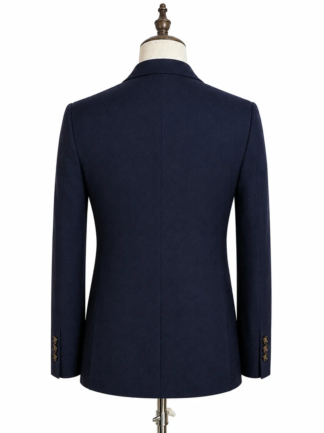 Dark Blue High Quality Luxury Men's Suit 2 Piece Set Wedding Groom Suit for Men Stylish Business Office Suit
