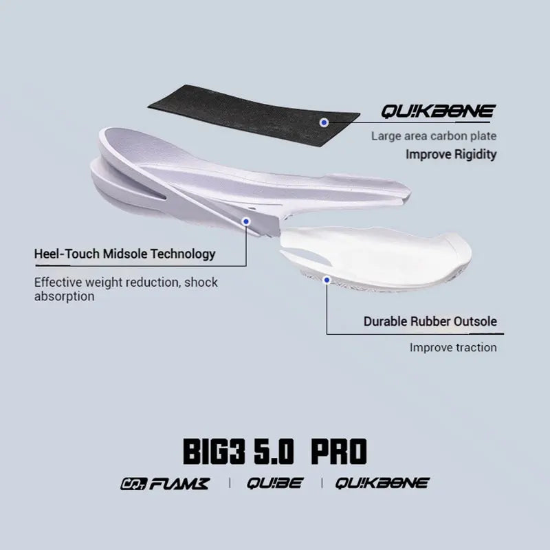 NEW BIG3 5.0 PRO Men's Basketball Sports Shoes Wear-Resistant Non-Slip Breathable Low-Cut Sneakers Male 672421110