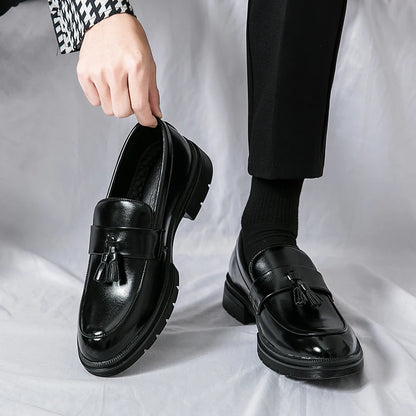 Zapatos De Hombre Loafers Men's Tassel Slip-On Comfortable Men Leather Shoes Casual Shoes Fashion Oxford Shoes Large Size 38-47