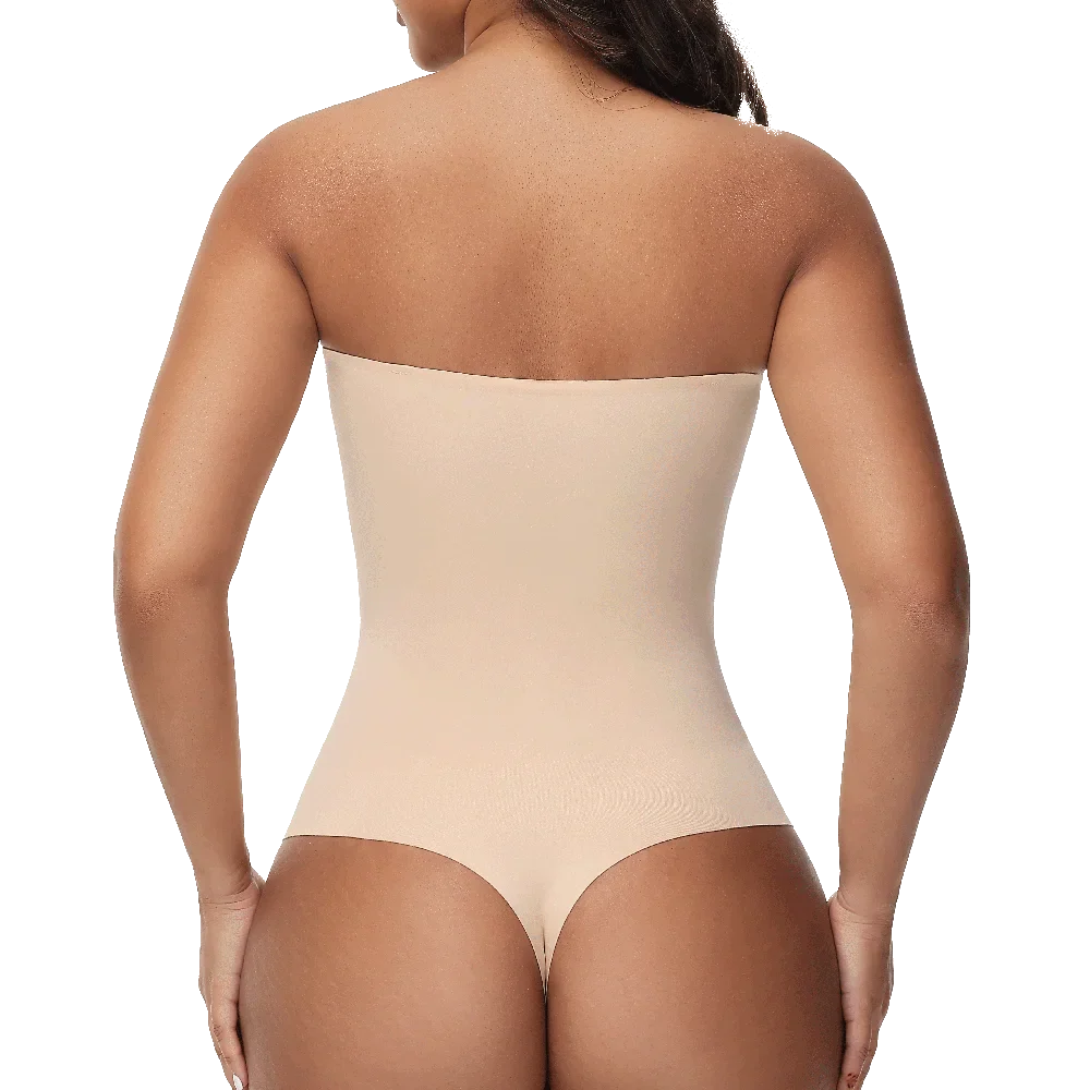 Strapless Thong Bodysuits 4XL Women Belly Control Full Body Shaper Push Up Breast Underwear Plus Size Women's Clothing