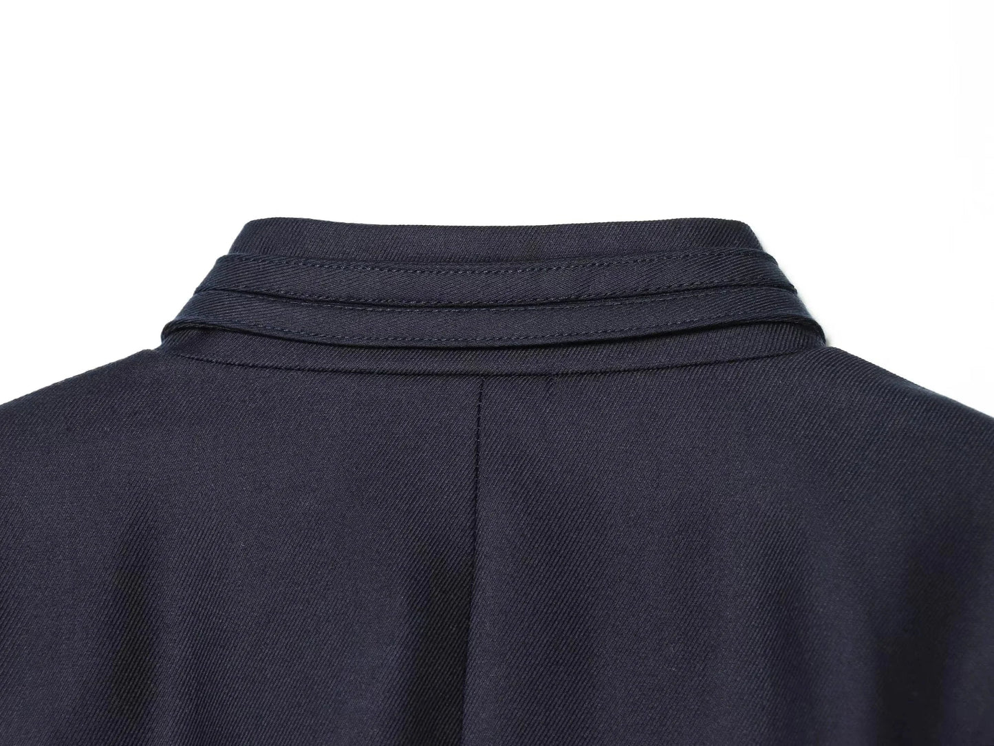 Elegant Casual Chic Women Blazer NavyBlue Buttons Stand Collar Slim Blazer Fashion 2026 Spring Summer Office Lady Blazer