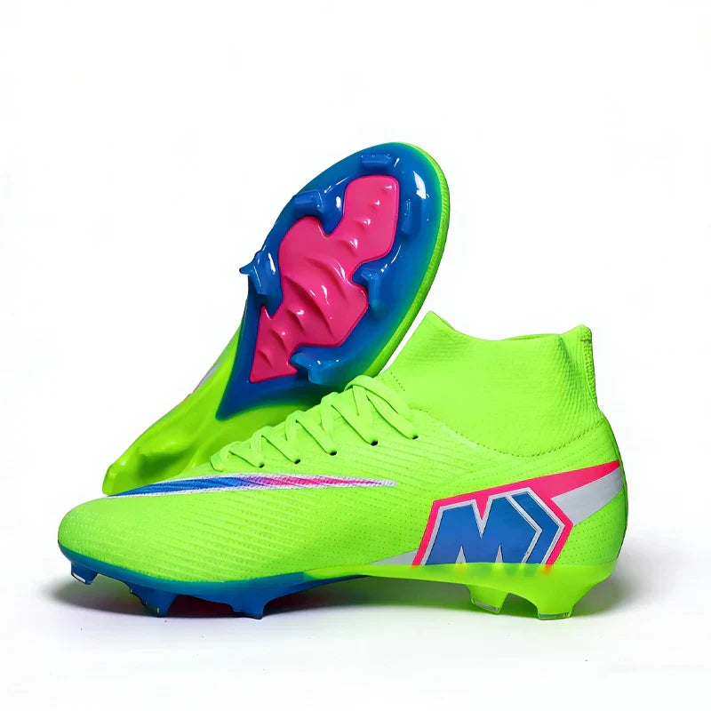 999Y High Quality Mens Soccer Shoes Training Non-Slip Turf Soccer Cleats Boys TF/FG Football Sneakers Chuteira Campo 35-46