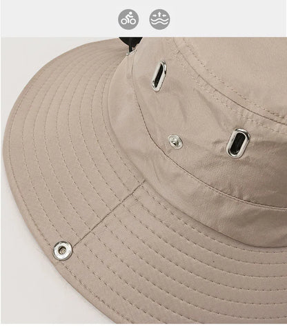 Spring And Summer New Hat Men's Outdoor Mountaineering Sunshade Fisherman Hat Summer Large Brim Breathable Sunscreen Fishing Hat