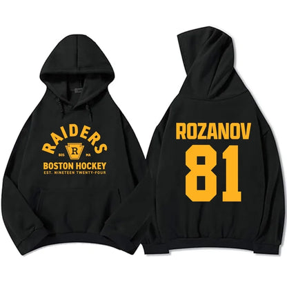 Shane Hollander 24 Llya Rozanov 81 Scott Hunter 21 Sweatshirt Heated Rivalry TV Hoodies Montreal Metros Boston Raiders Clothing