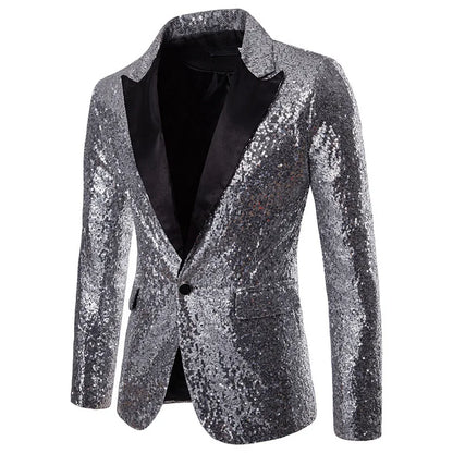 Suit Men's Performance Dress Sequined Suit Nightclub Men's Clothing Host Master Studio Men's Jacket