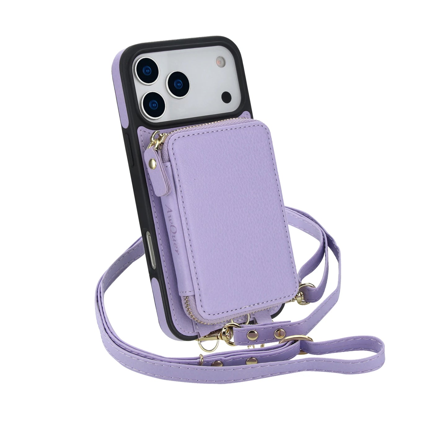 2 in 1 Detachable Crossbody Magnetic Cards Solt Wallet Leather Case For iPhone 17 Pro Max 16 Plus 15 14 13 12 Shockproof Cover