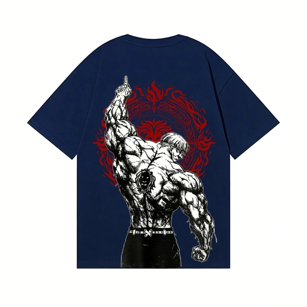 Lion's Sin of Pride Escanor Anime T-shirt High-quality Streetwear Men's Clothing and Women's Clothing 2026 Summer New T Shirt