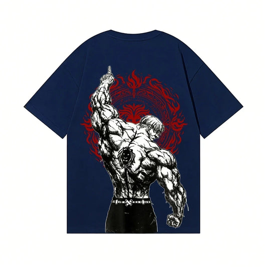 Lion's Sin of Pride Escanor Anime T-shirt High-quality Streetwear Men's Clothing and Women's Clothing 2026 Summer New T Shirt