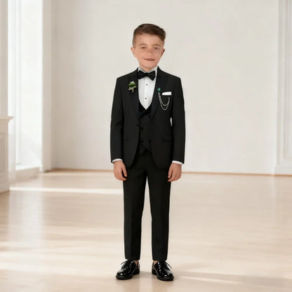 Elegant Boy Birthday Suit High-quality Children Ring Bearer Classic Suit For Children Clothings Perform Birthday CelebrationS