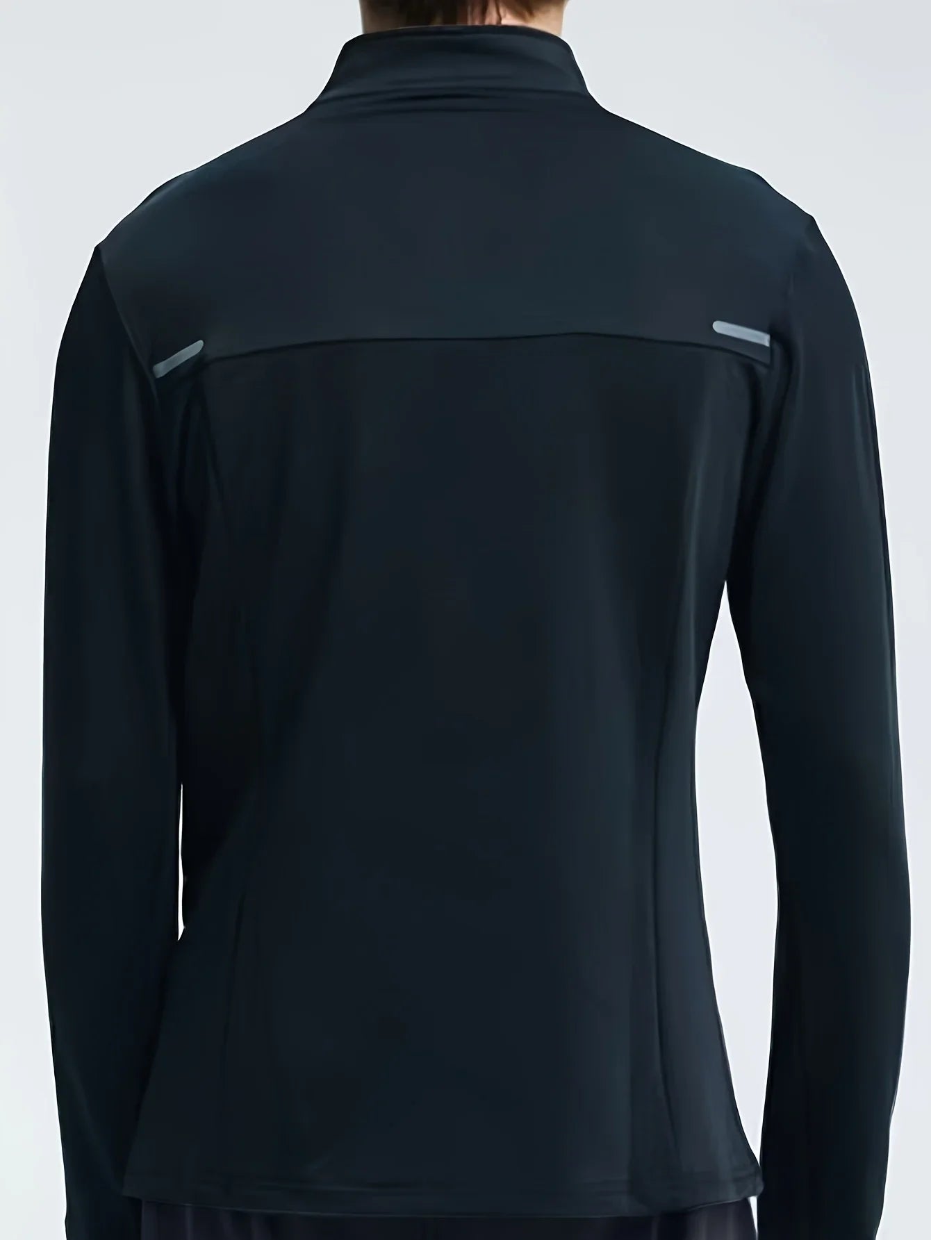 Coat men's half zipper quick drying anti wind drying clothes, running training basketball equipment, long sleeved fitness clothe