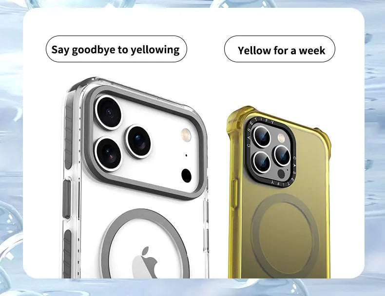 Luxury PE Striped Border HD Phone Case for iPhone 17 Air 16 15 14 Plus 13 12 Pro Max for Magsafe Magnetic Wireless Charge Cover
