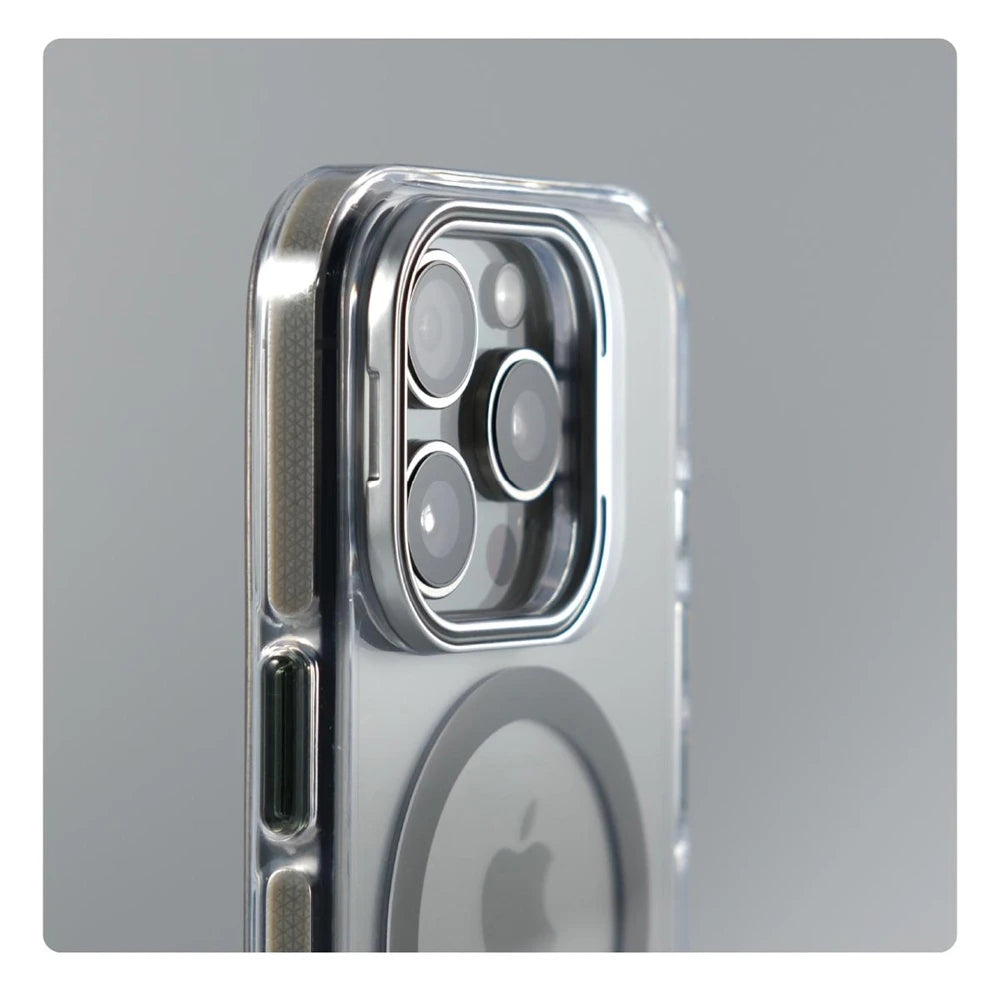 Luxury Lens Holder Shockproof Magnetic Case For iPhone 16 15 14 Plus 13 12 17 Pro Max 17Air 16e Magsafe Fashion Clear Cover