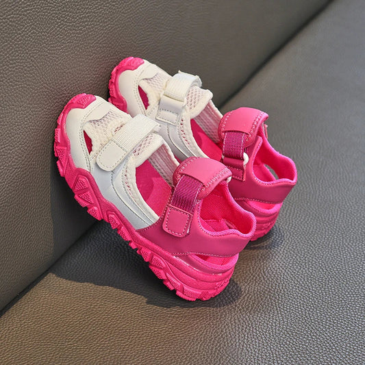 Children Shoes Sport Breathable Boys Sneakers Brand Kids Sandals for Girl Trainers PEclass Casual Child Flat Tennis Shoes E05313