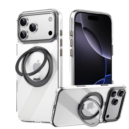 360° Mechanical Torque-Sound Rotating Stand Holder Magnetic Magsafe Phone Case For iPhone 16 15 14 13 17 Pro Max Plus 17Air 16E
