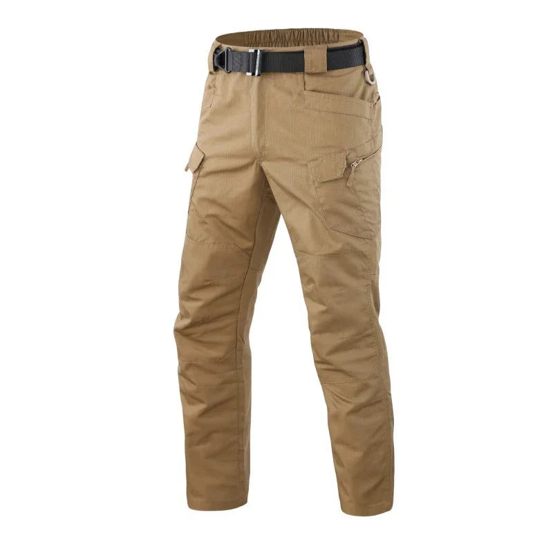 Men New Tactical Pants Multiple Pockets Waterproof Abrasion Resistant Cargo Trousers Outdoors Hiking Climbing Training Pant
