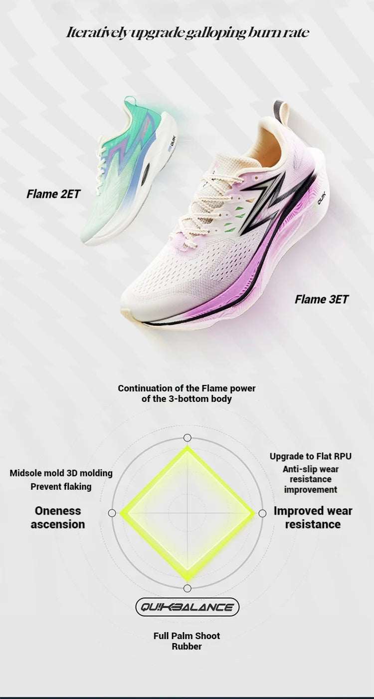 Flame 3.0 ET Men Running Shoes Racing Marathon Breathable Comfort Stable Rebound Jogging Male Sneakers 672612245F