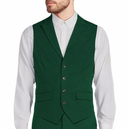 Men Vest Gray Single Button With Lapel Solid Waistcoat For Wedding Banquet Party Office Business Work Daily Men Suit Vest