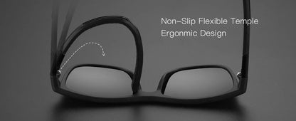 Square Polarized Sunglasses for Men - Lightweight TR90 Frame UV Blocking Shades for Driving Fishing Golf Sports