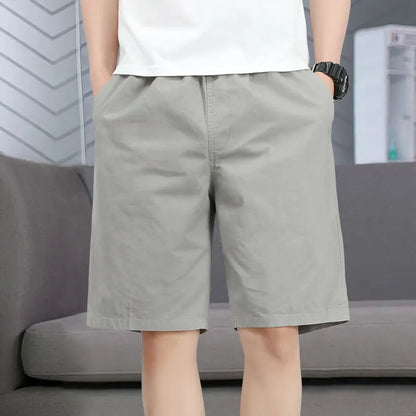 Mens Work Cargo Cotton Shorts Summer Casual Shorts Baggy Sports Gym Work Shorts Wide Leg