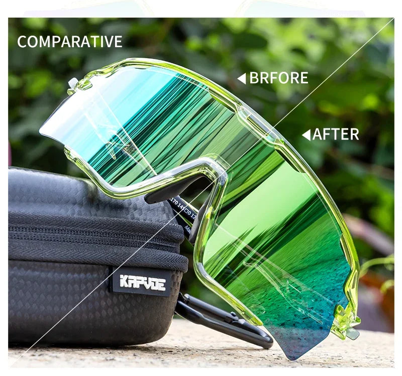 Photochromic Cycling Glasses Silver Lens Sunglasses Multi Color Men Women Bike Outdoor Eyewear Riding Driving Running