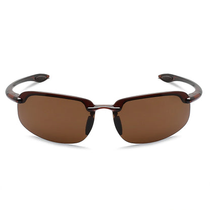Unisex Sports Sunglasses UV400 Rimless Ultralight Frame for Cycling Driving Running - MJ8001