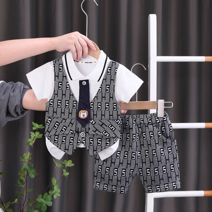 New Summer Baby Clothes Set Children Boys T-Shirt Shorts 2Pcs/Sets Toddler Casual Cotton Costume Infant Clothing Kids Tracksuits
