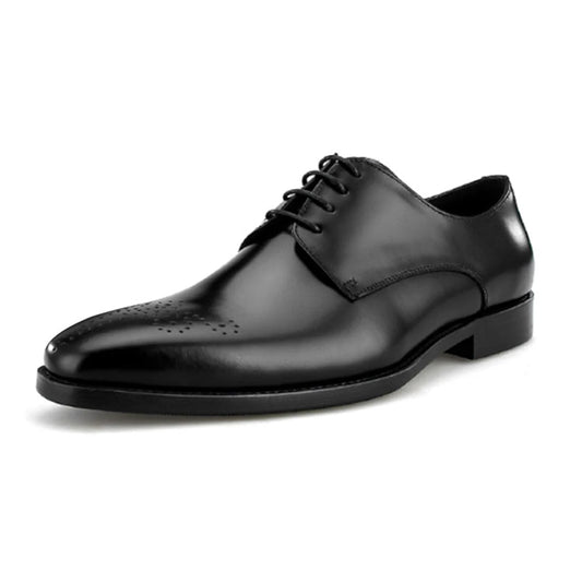 Italian Men's Genuine Leather Oxford Shoes Classic Gentleman Top Layer Cowhide Business Dress Shoes for Formal Occasions