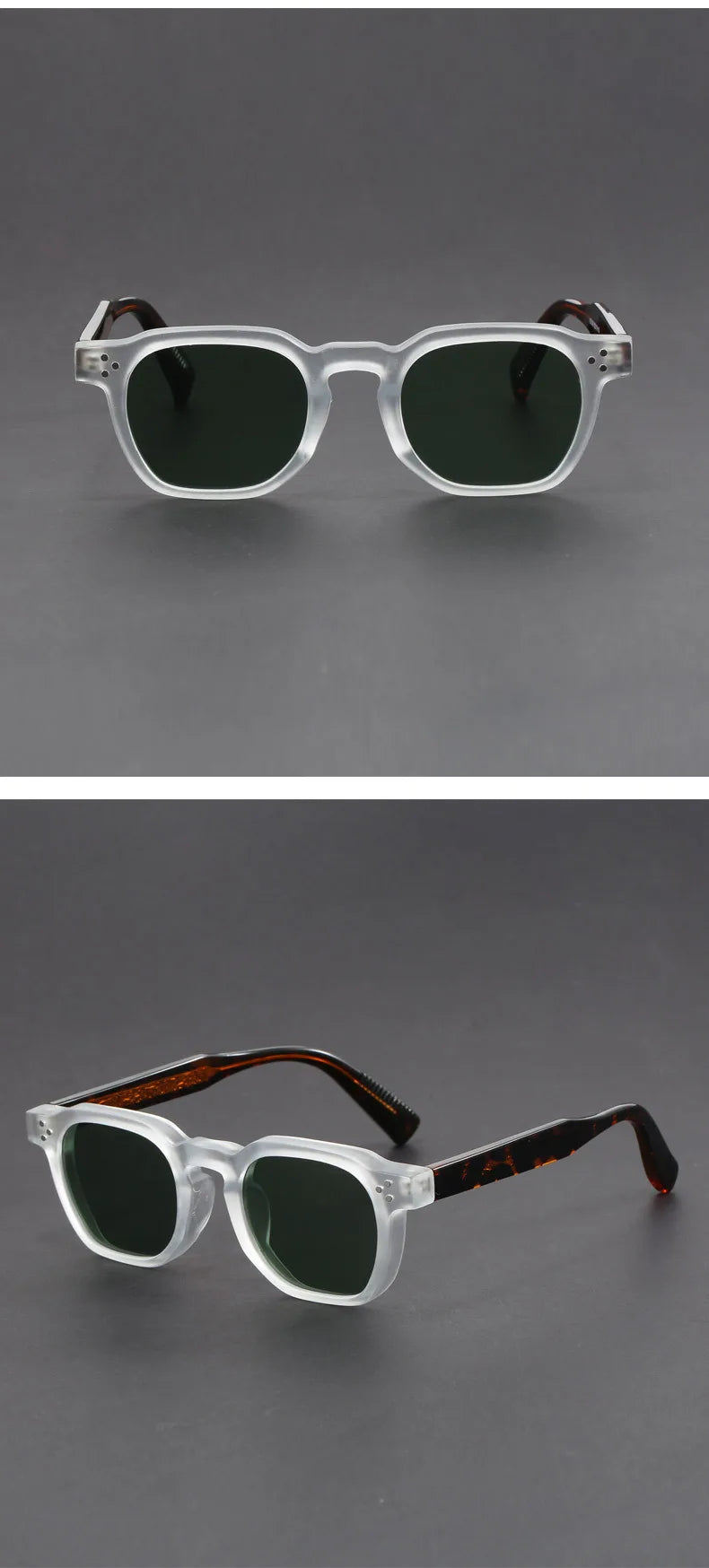 New Fashion Personalized Simple Geometric Design Polarized Sunglasses UV Protection Customizable Prescription  1045