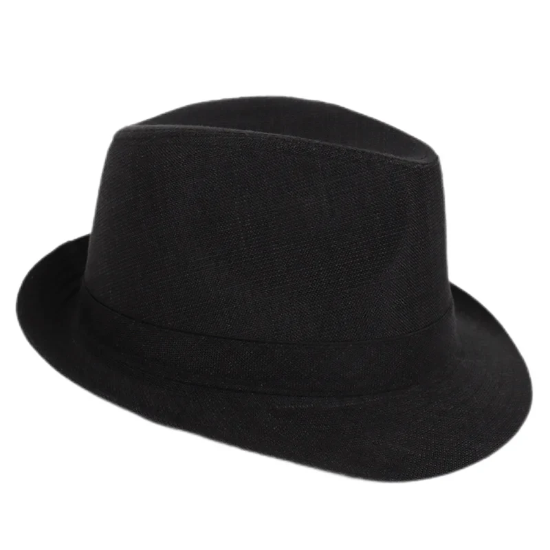 Spring&Autumn Men Fedoras  Top Jazz Plaid Hat Adult Bowler Hats Classic Version Chapeau Hats