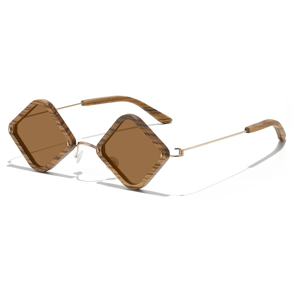 Wooden adult sunglasses, handcrafted Zebra wood polarized glasses, mirror-coated lenses, glasses gift box 2106