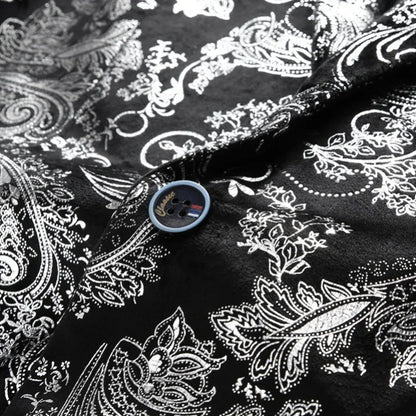 Plus Size 6XL-M Spring Luxury Men Bronzing Print Blazers 2025 New Slim Wedding Nightclub Party Dress Mens Clothing Suit Jackets