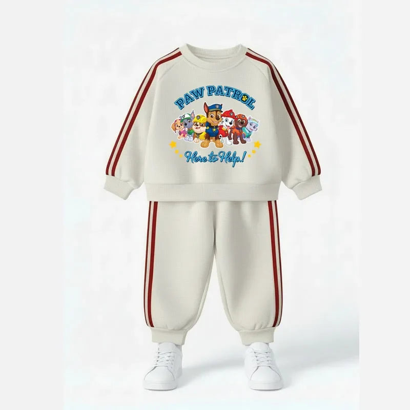 2026 Spring New Style Children's Long Sleeve Clothing Sets Boys Casual Tracksuit Kids O Neck Hoodies and Long Pant Two Piece